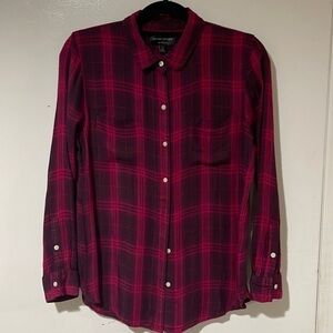 Banana Republic Womens LS Boyfriend Fit Button Down‎ Blouse Sz M